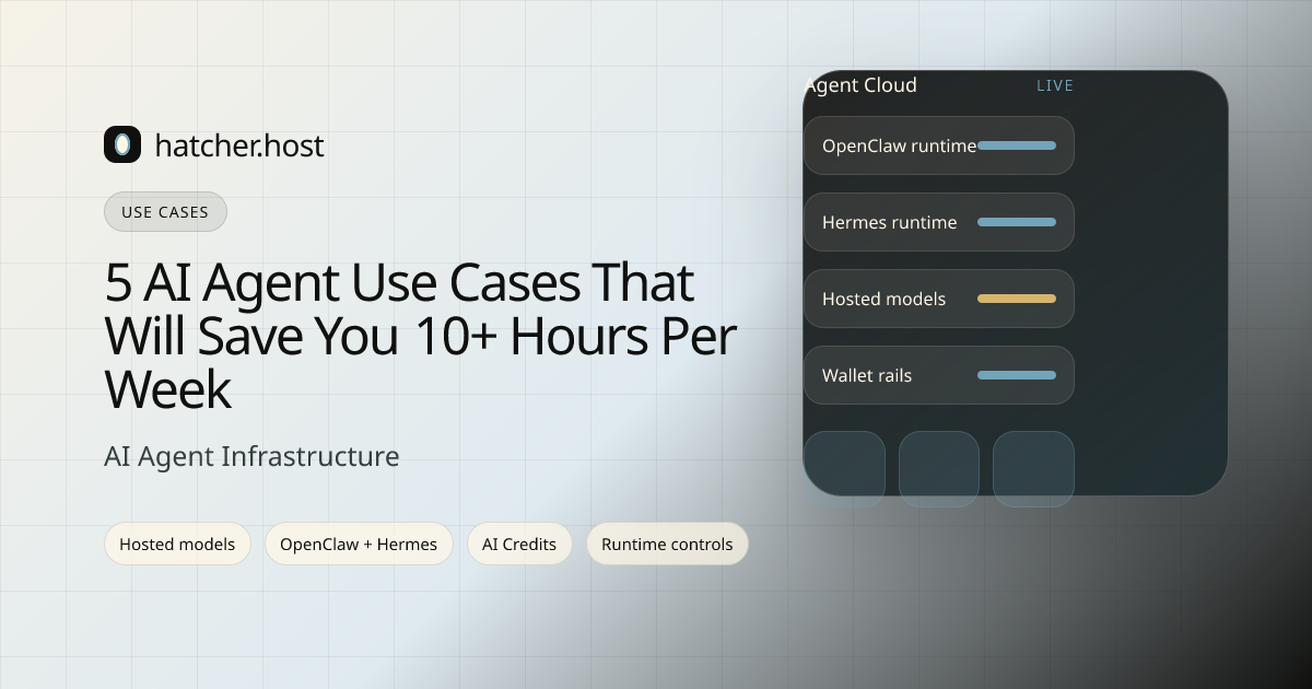 5 AI Agent Use Cases That Will Save You 10+ Hours Per Week